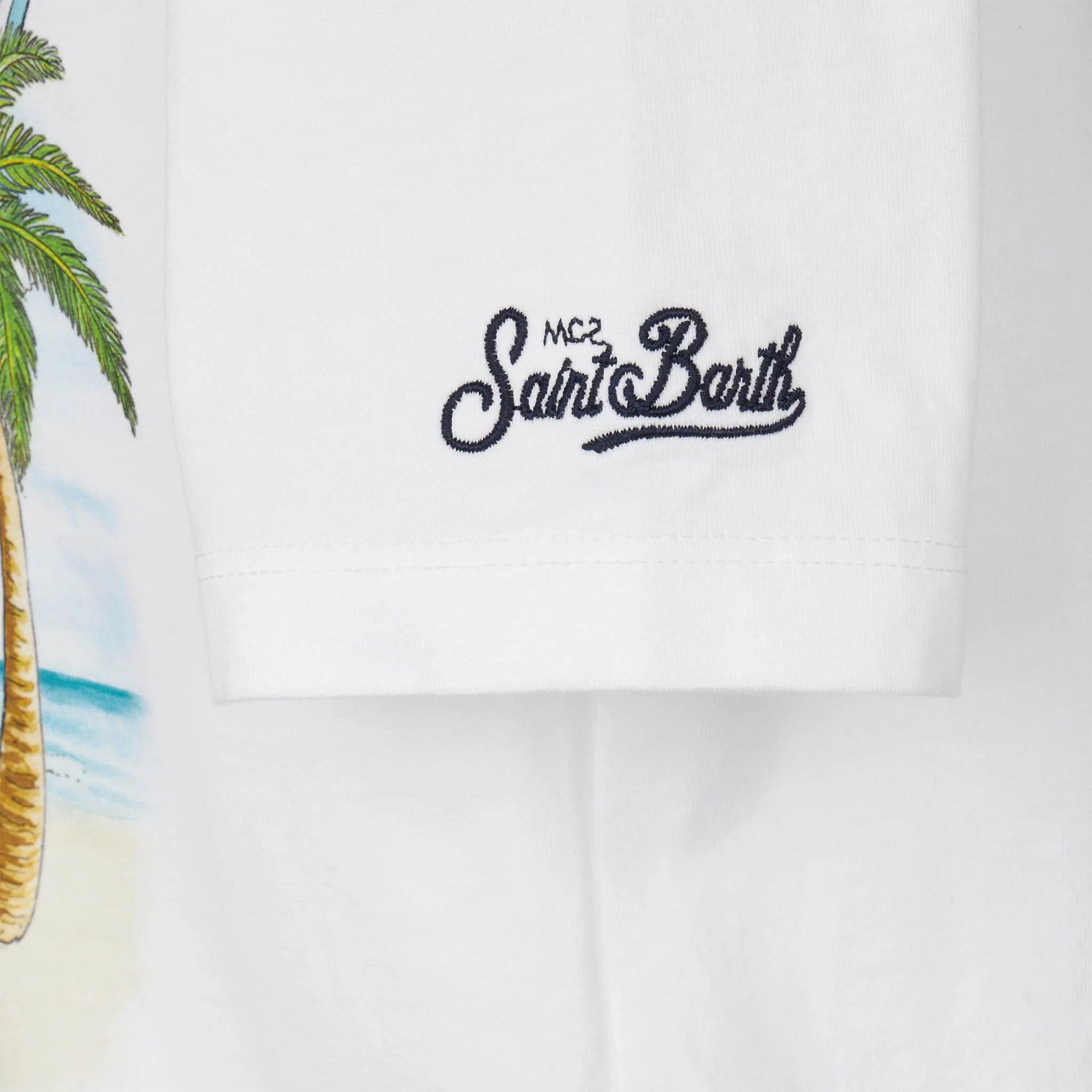 T-shirt da bambino in cotone con stampa auto