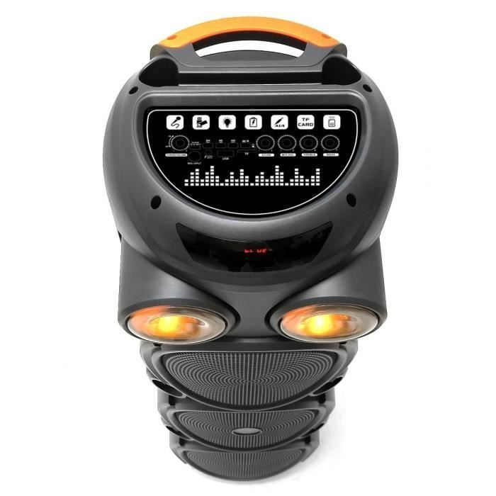 Light-up karaoke speaker - INOVALLEY - KA129-XXL - Bluetooth V5.0 - 90 cm - 1000 W - 3 x 8