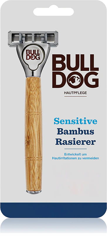 Aparelho de barbear Bulldog Sensitive Bamboo com lâminas de reposição + cabeças de reposição