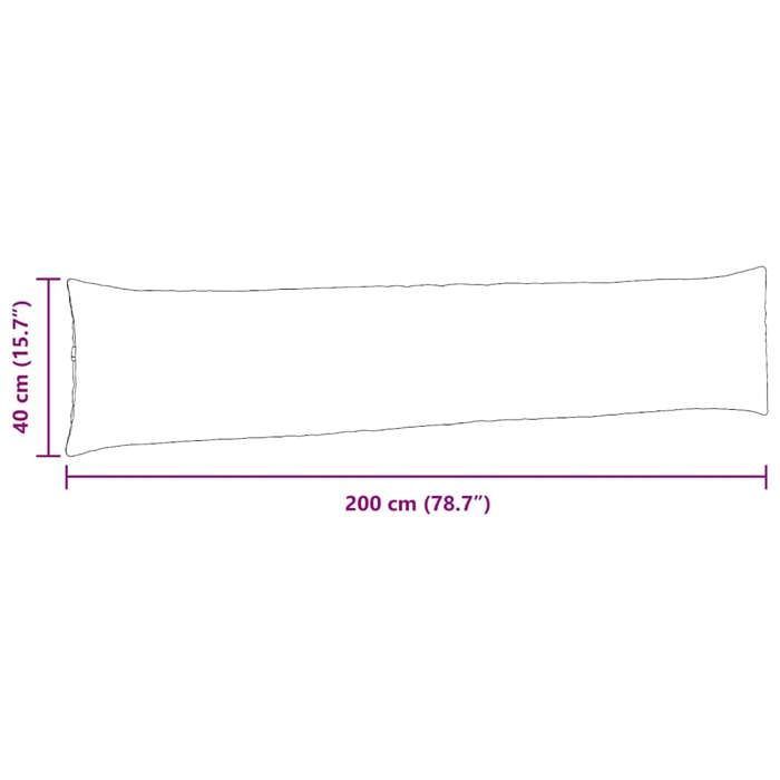 Sofakissen – VIDAXL – 200 x 40 cm – Cord – Rechteckig – Abnehmbare Bezüge