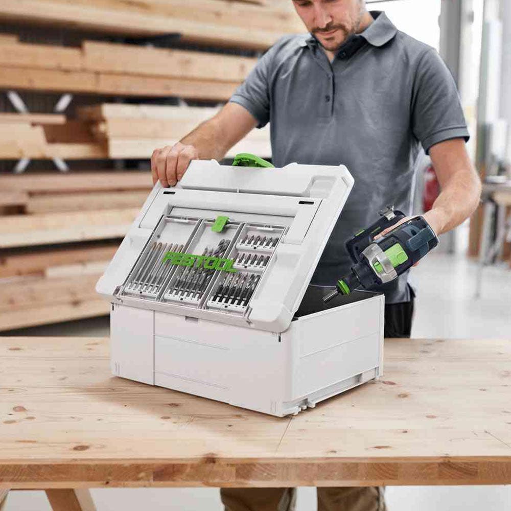 FESTOOL Systainer3 SYS 3 médio 237 mm x 396 mm com tampa de armazenamento 577348