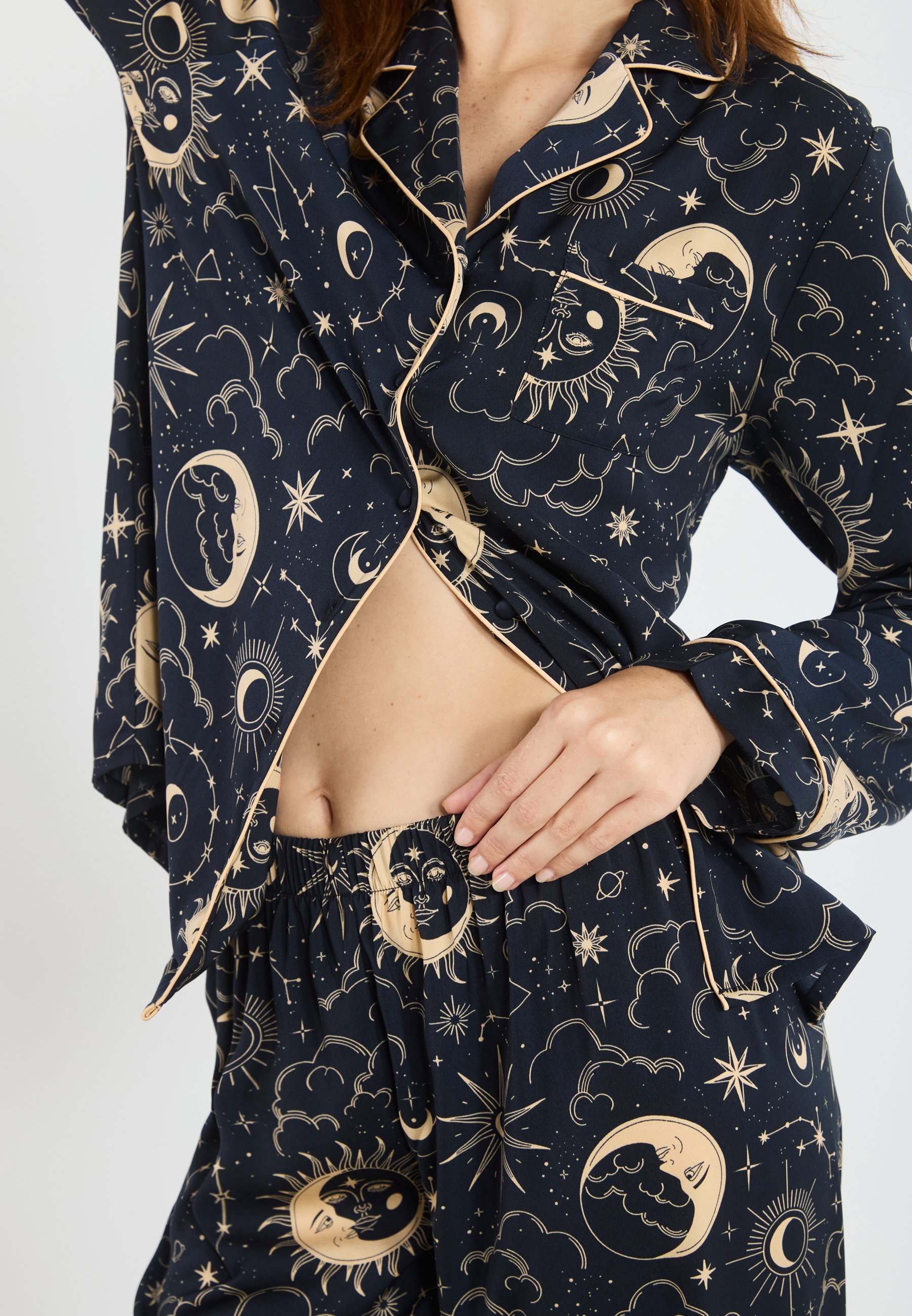 Even&Odd SET - Pyjama's - zwart