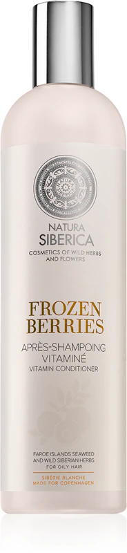 Condicionador vitamínico Natura Siberica Copenhagen Frozen Berries para cabelos oleosos