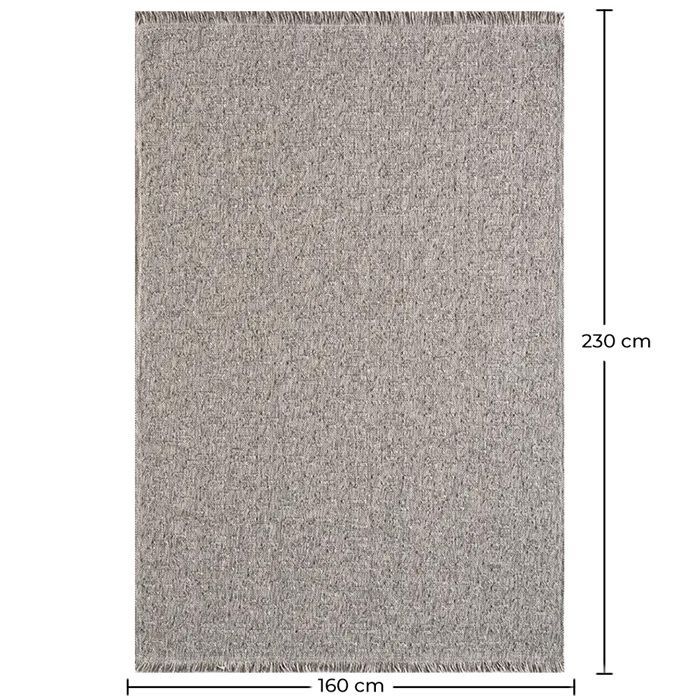 Large contemporary and modern rug - Beige (160x230 cm) - Santorini Grey
