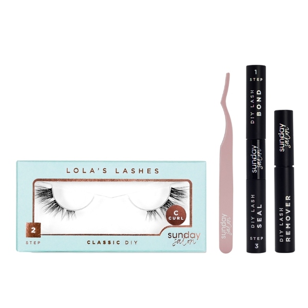 Set de extensii de gene Lola's Lashes Cat-Eye Classic DIY