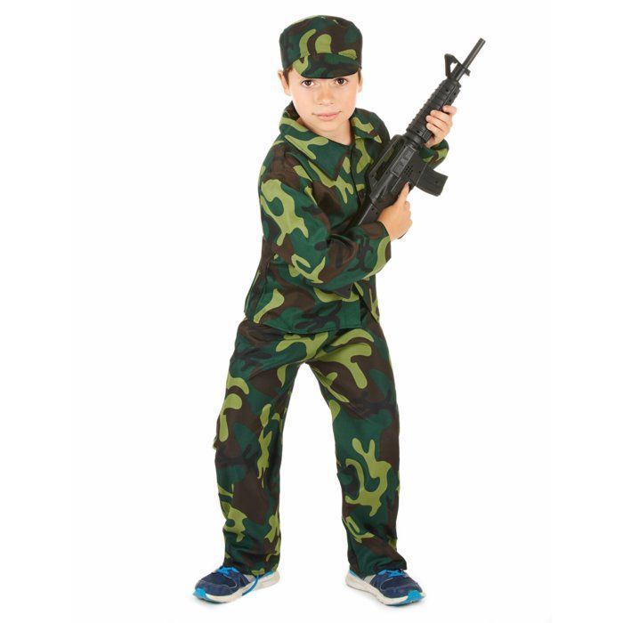 Fantasia - Fantasia Militar Camuflada Infantil