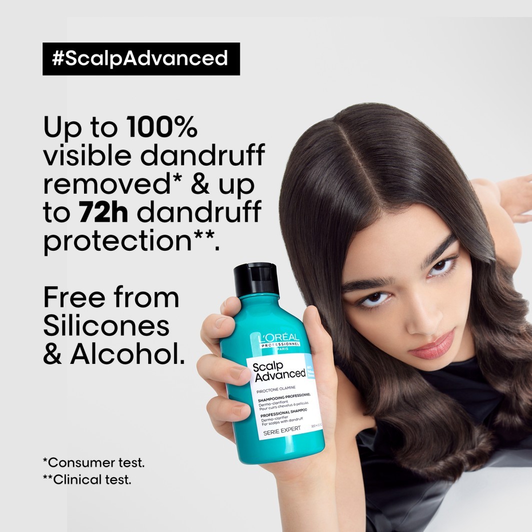 L'Oréal Professionnel Hair Shampoo Scalp Advanced Anti-Dandruff Dermo-Clarifier – 300 ml