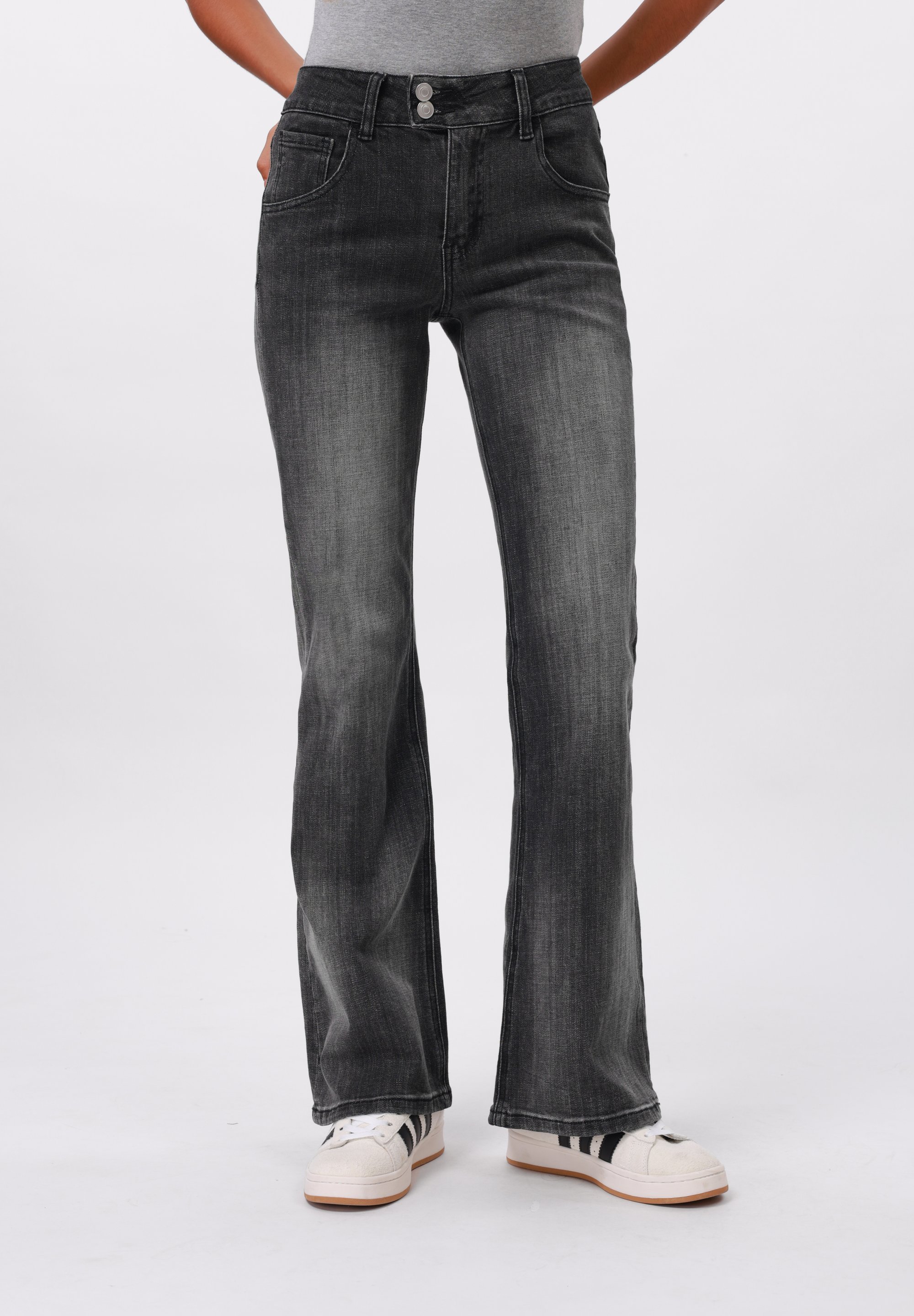 Even&Odd Tall Flared Jeans - zwart