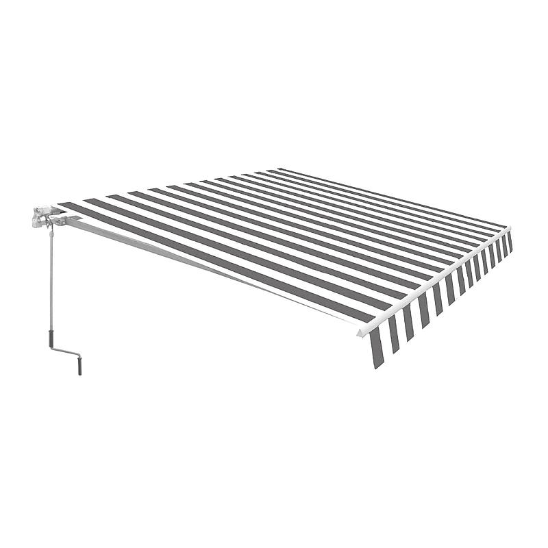 Markise 3x2,5 m gråstribet