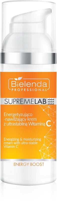 Bielenda Professional Supremelab Energy Boost енергизирајућа и хидратантна крема са ултра стабилним витамином Ц