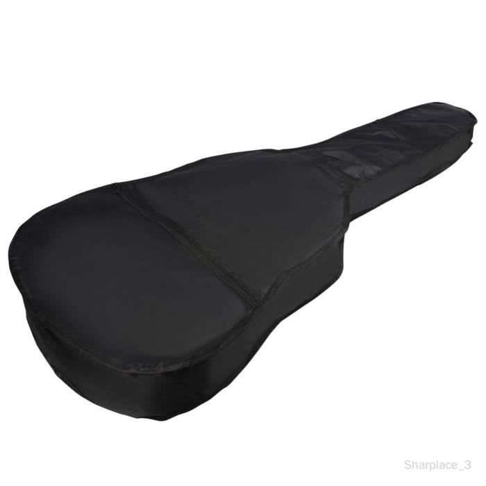 Housse de guitare en tissu Oxford Housse de protection pour guitare basse Instrument de musique Noir 106cmx42cmx12cm Noir n GUITARE