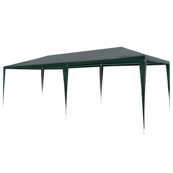 STAR SALE® Anti-UV Tente de réception 3x6 m PE Vert Pavillon Chapiteau de Jardin(6354)