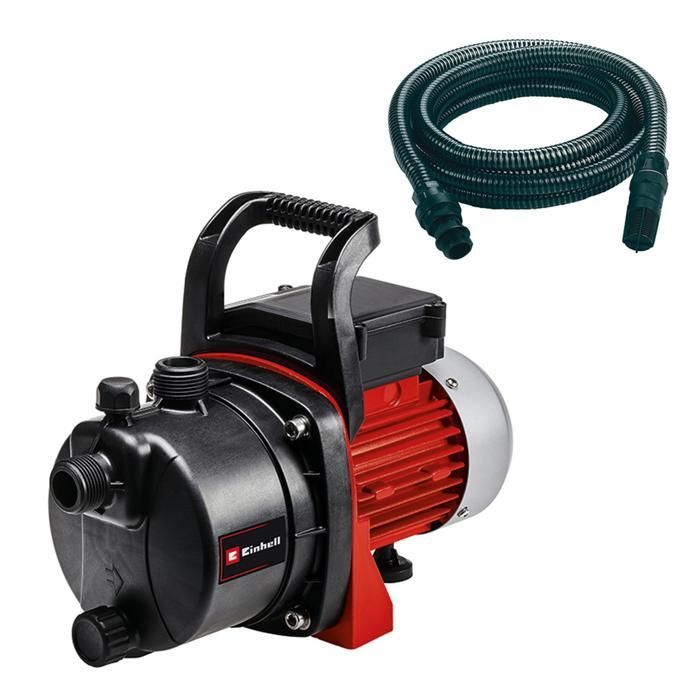 Einhell Kit Pompe d’arrosage GC-GP 6538 Set (650 W, Hauteur de refoulement 36 m) Livrée avec un tuyau d’aspiration de 7 m