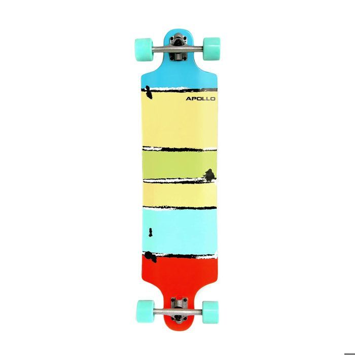 Longboard Apollo Maui – planche de cruising stable pour adultes et ados, TwinTip DropThrough – 40
