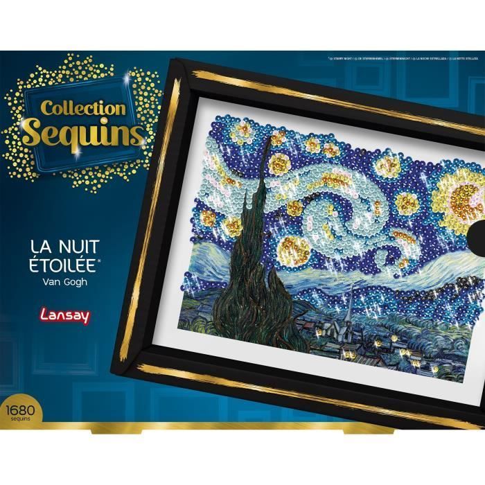 Askartelusarja - LANSAY - Paljettikokoelma - Tähtikirkas yö - Van Gogh - Ikä 14+