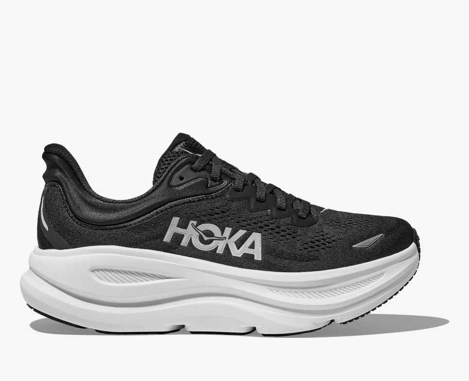 HOKA Bondi 9 Schwarz/Weiß