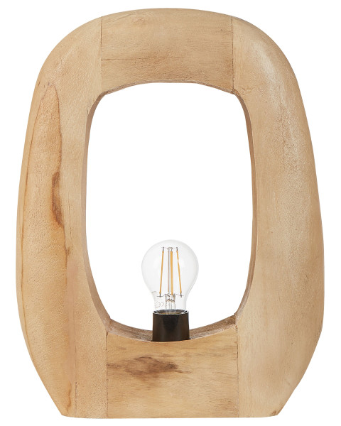 Lampa stołowa drewniana jasna