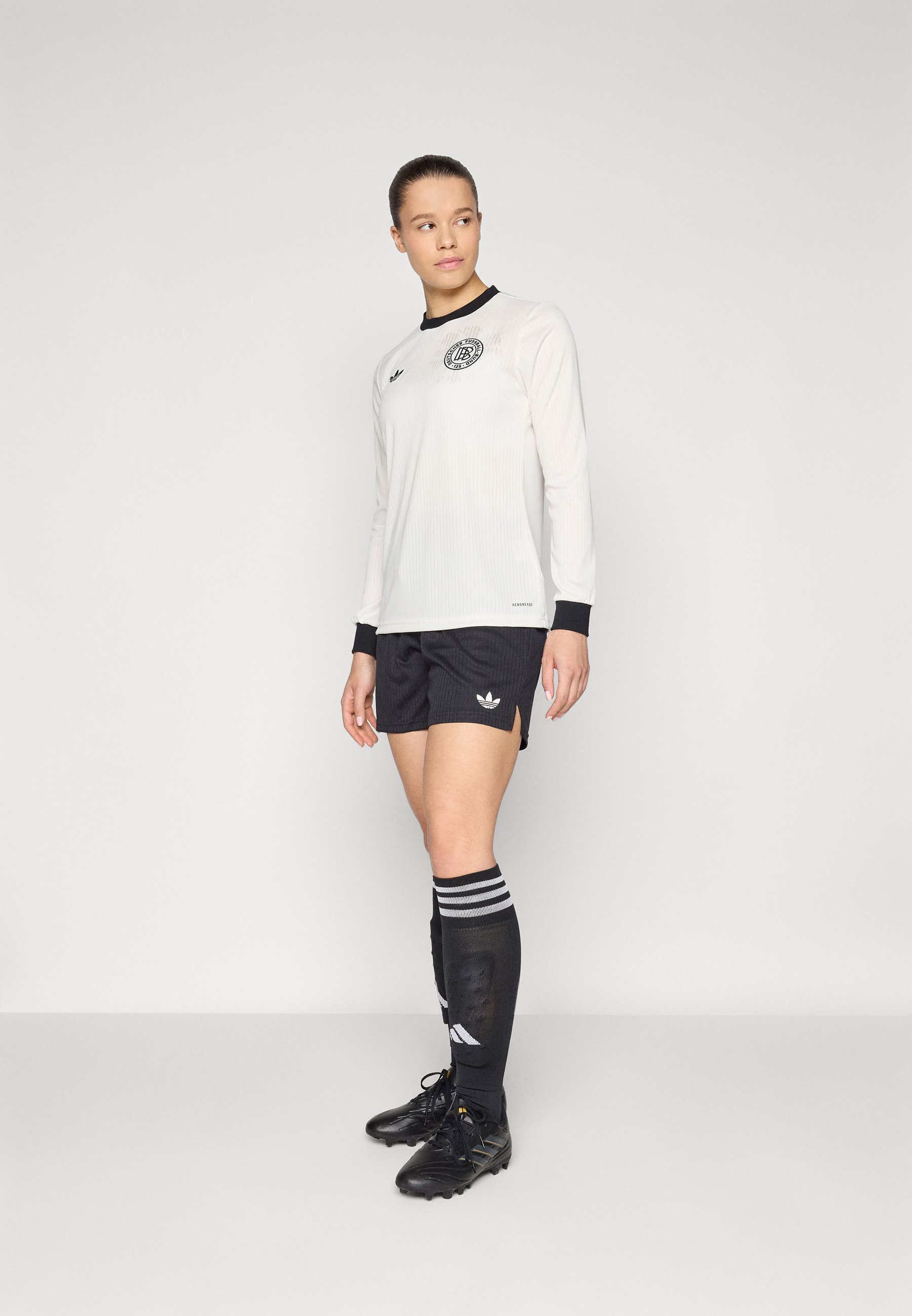 adidas Originals DEUTSCHLAND DFB 125 ANNIVERSARY - Topper langermet - cloud white/black