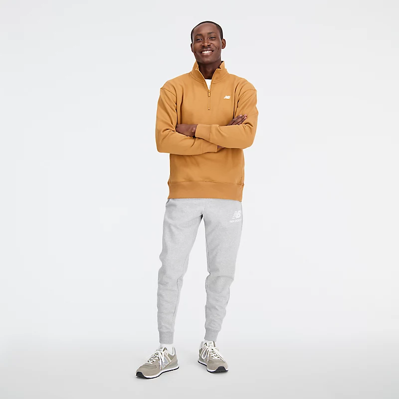 Homme Athletics Remastered French Terry 1/4 Zip - TOBACCO