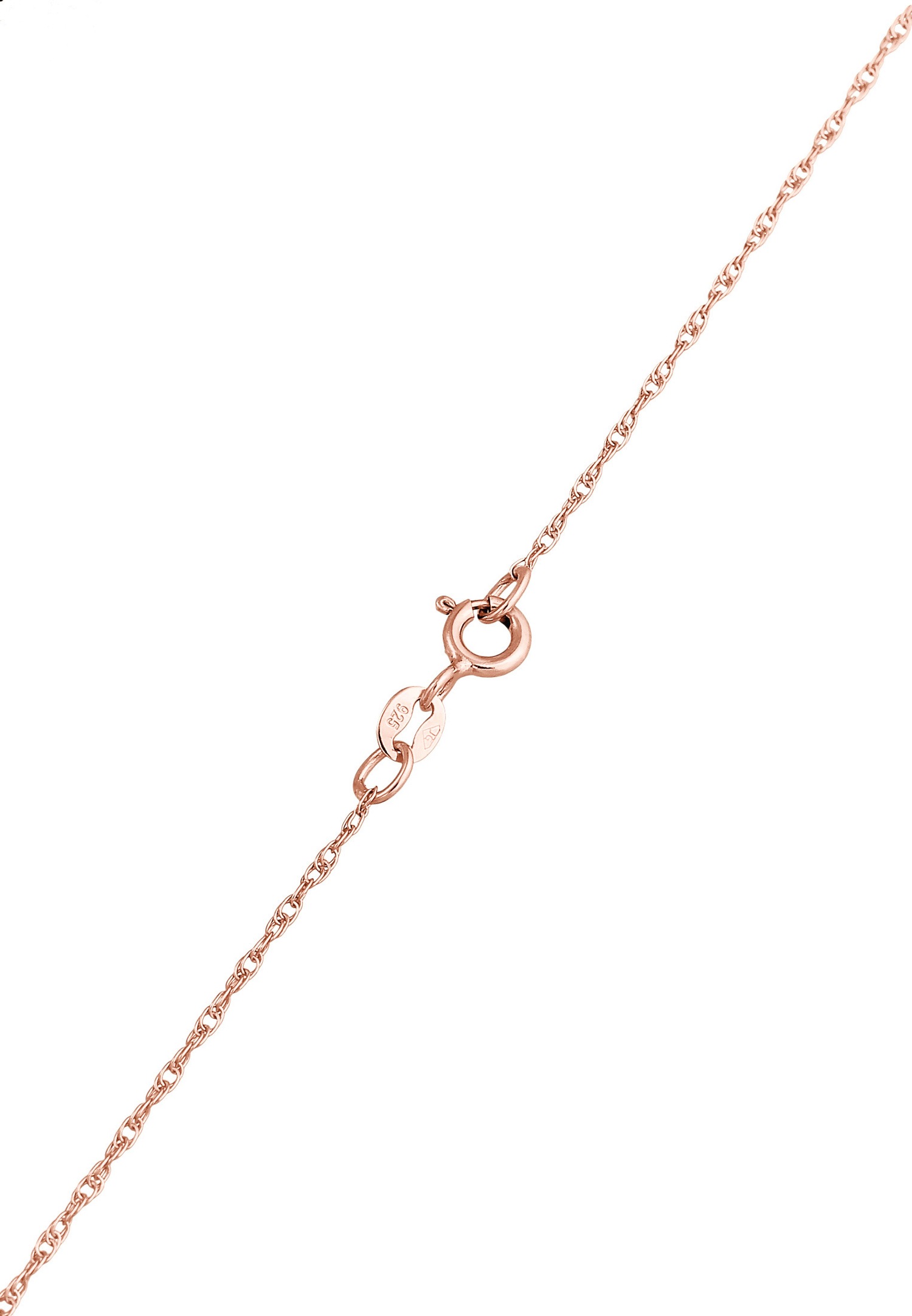 Elli Pendentif femme plaque ronde en argent 925 sterling