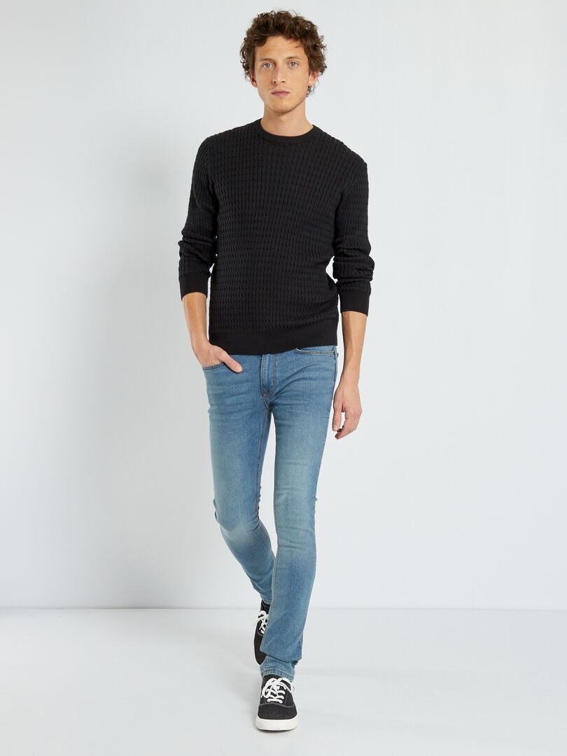 Pantalones vaqueros ajustados L34 - Piedra usada