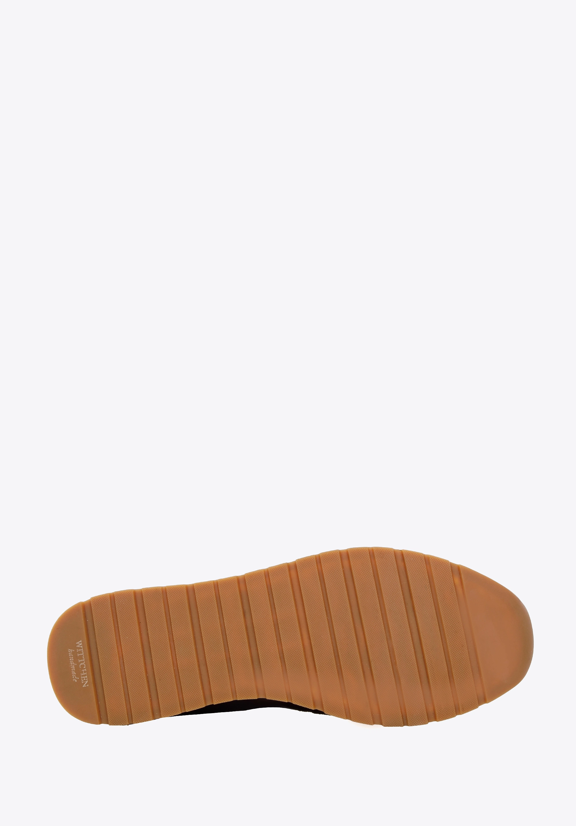 Męskie sneakersy z dwóch rodzajów skór cieniowane brązowo-szare