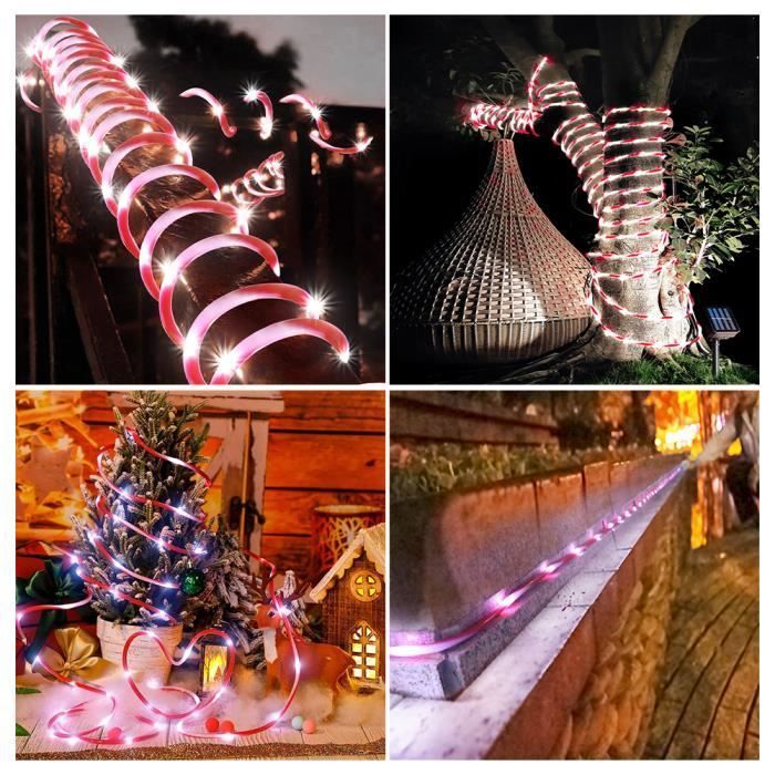 Guirlande Lumineuse Extérieur Solaire,10M 100 LED Guirlande Guinguette Extérieure Etanche Décoration Lumière