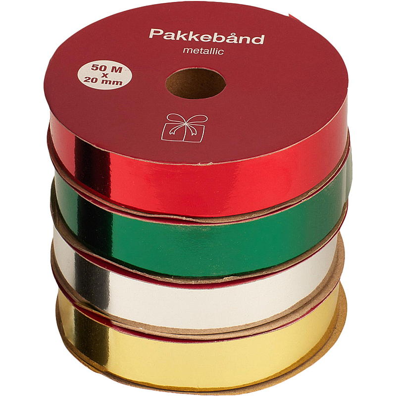Verpakkingstape voor thuisgebruik 50 m x 2 cm metallic