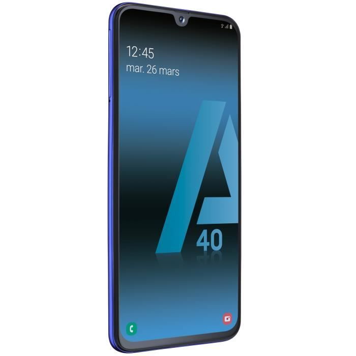 SAMSUNG Galaxy A40 - Doble SIM, 64 GB, Azul