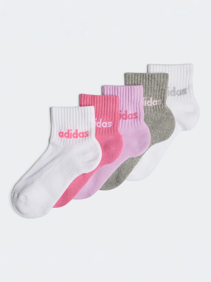 Juego de calcetines Adidas - 5 pares - ROSA
