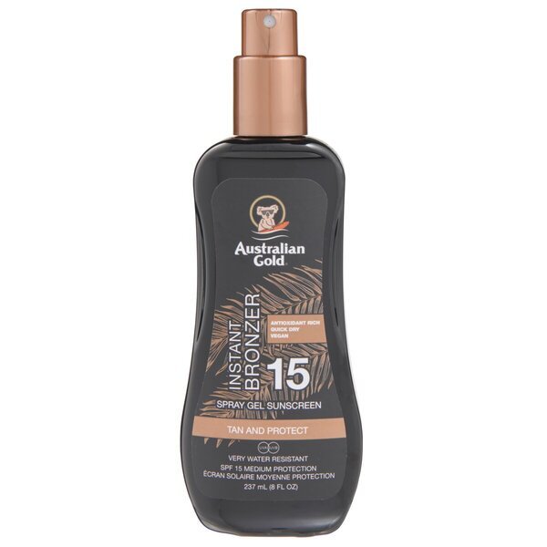 Australian Gold Instant Bronzer SPF15 Zonnebrand sprej gel<br>237ml