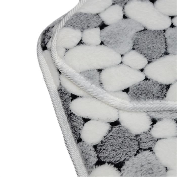 Tapis de bain - 2 PCS - Antidérapant - Absorbant - Gris