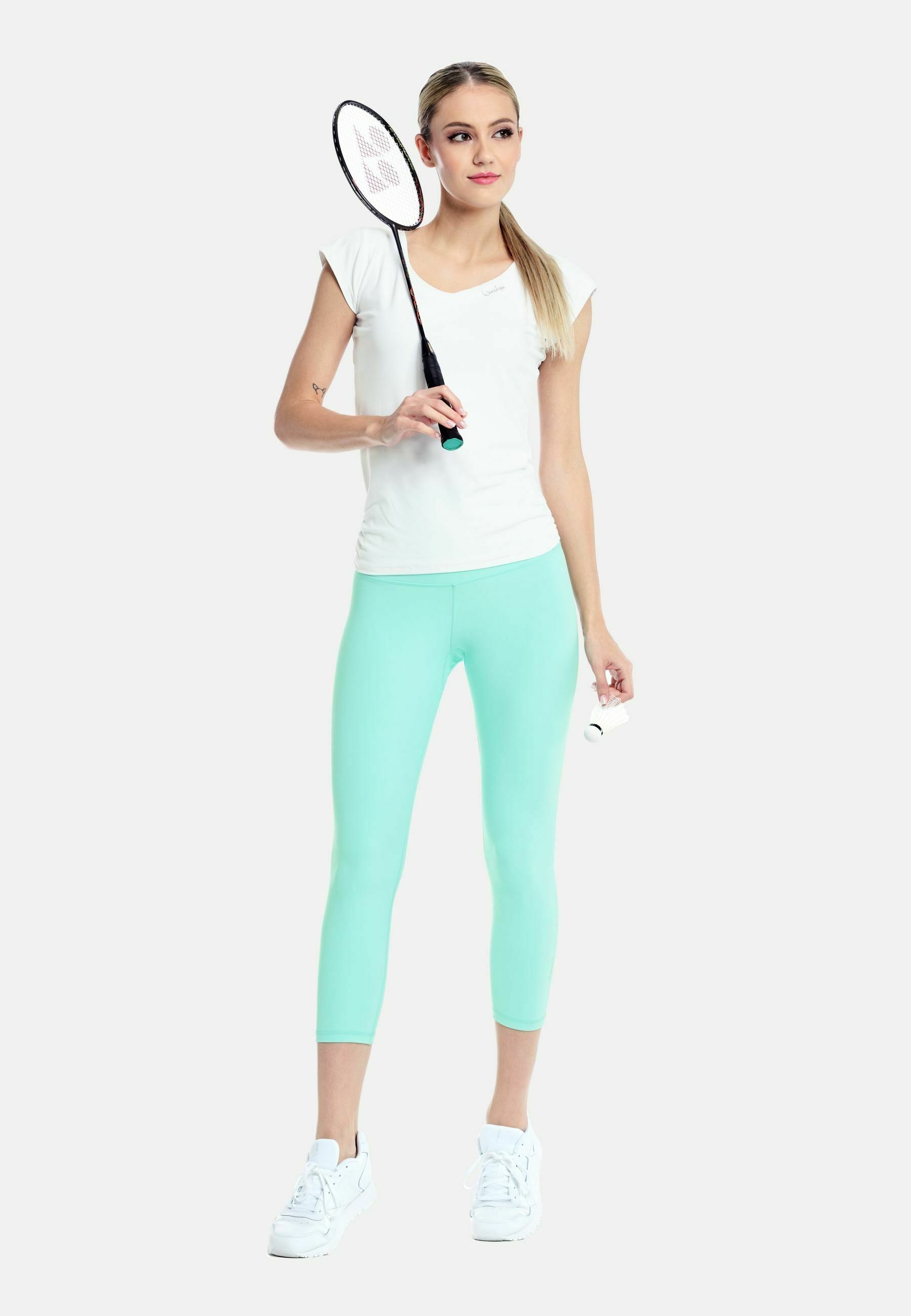 Winshape FUNCTIONAL COMFORT HIGH WAIST 7/8 - Leggings - delicate mint