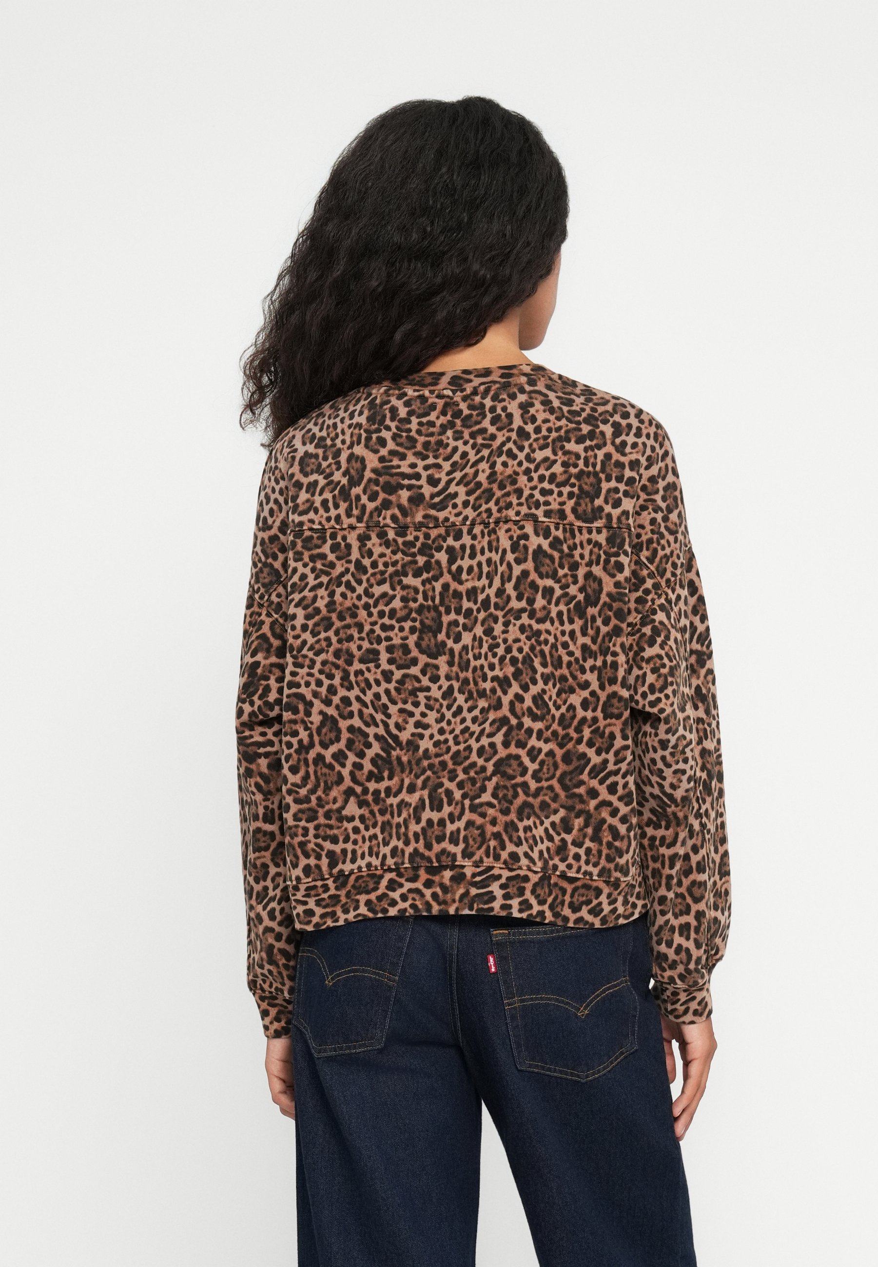 GAP WEDGE SEAMED CREW - Sweatshirt - bruin