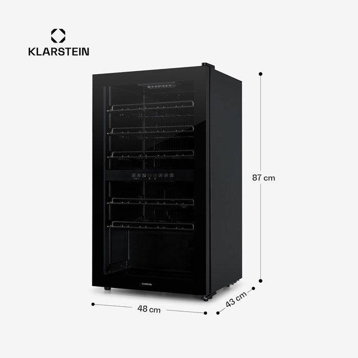 Cantinetta vini - Klarstein Shiraz 29 Duo - 2 zone 80 L - 29 bottiglie 5-22°C - Touchscreen - Nero