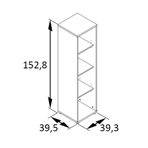 Series 4000 shelf 4850, ash grey