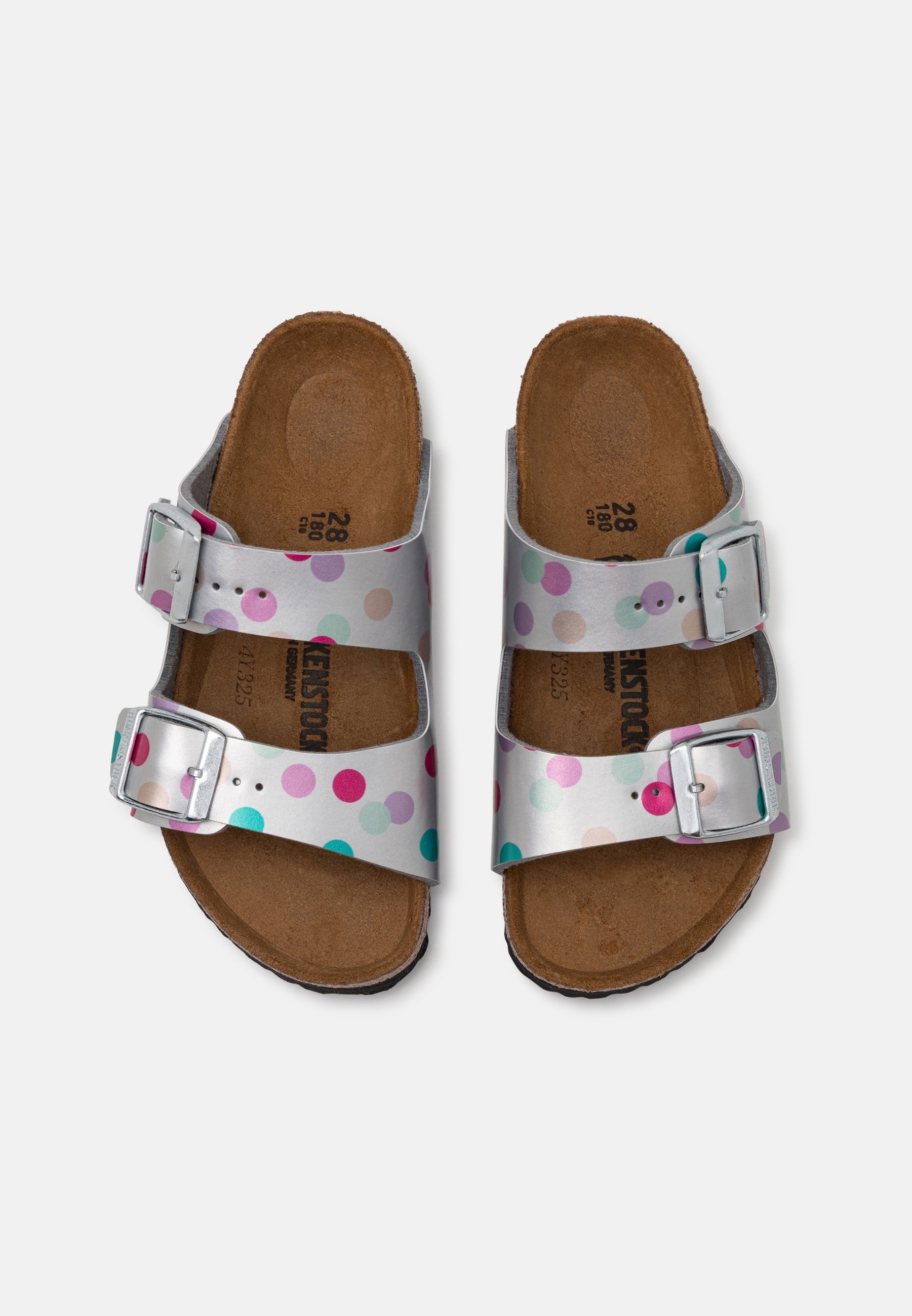 Birkenstock ARIZONA KIDS - Muiltjes - elektrisch metallic zilver