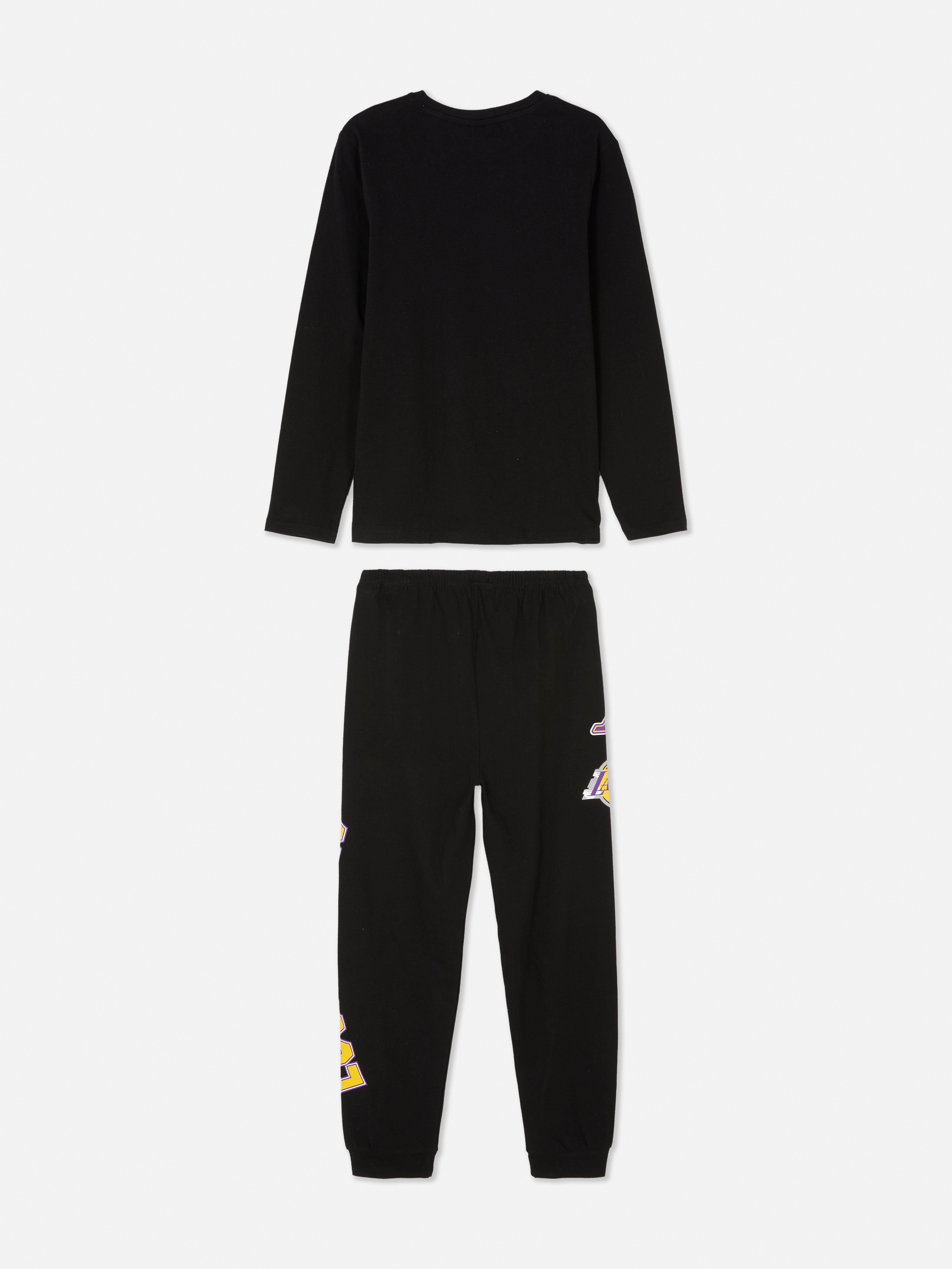 Pijamale NBA Los Angeles Lakers O pijama NBA cu un top cu mânecă lungă și pantaloni lungi
