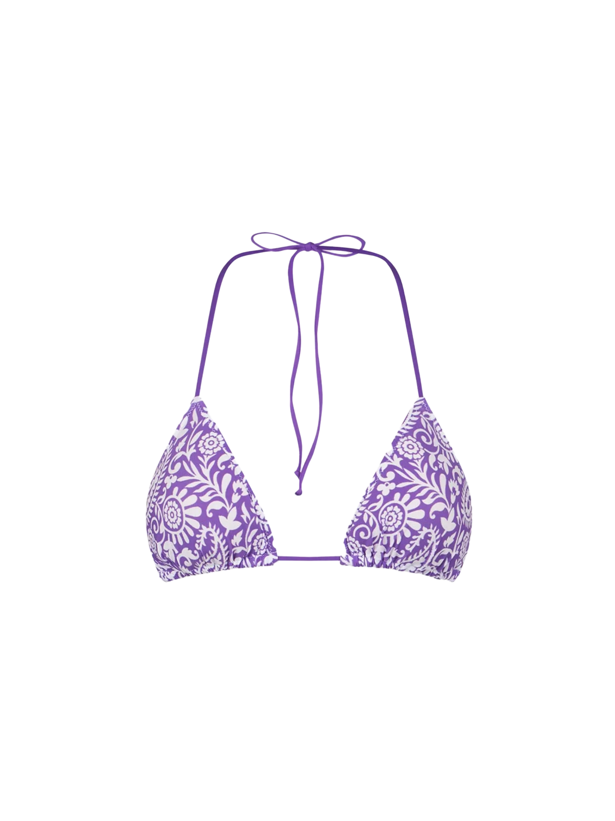 Top triangular de mujer con estampado de cachemir