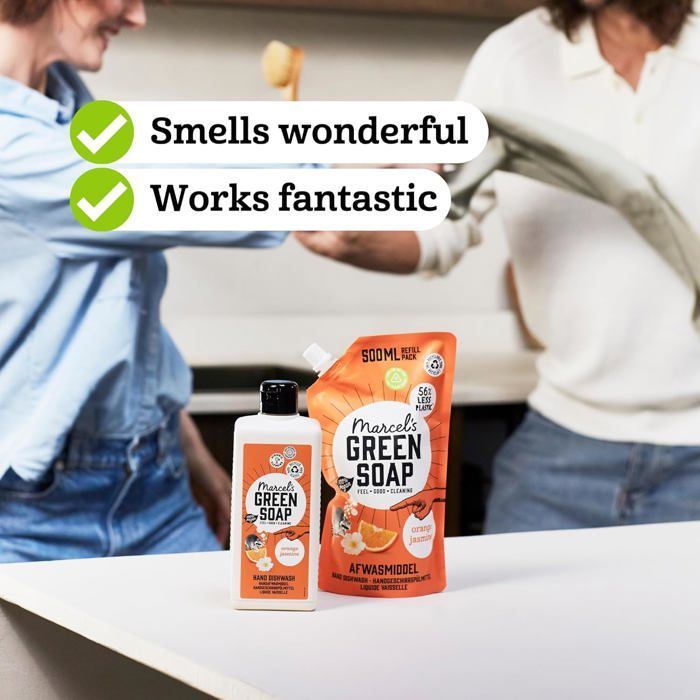 Orange & Jasmine Dishwashing Liquid Refill - Vegan - 500 ml