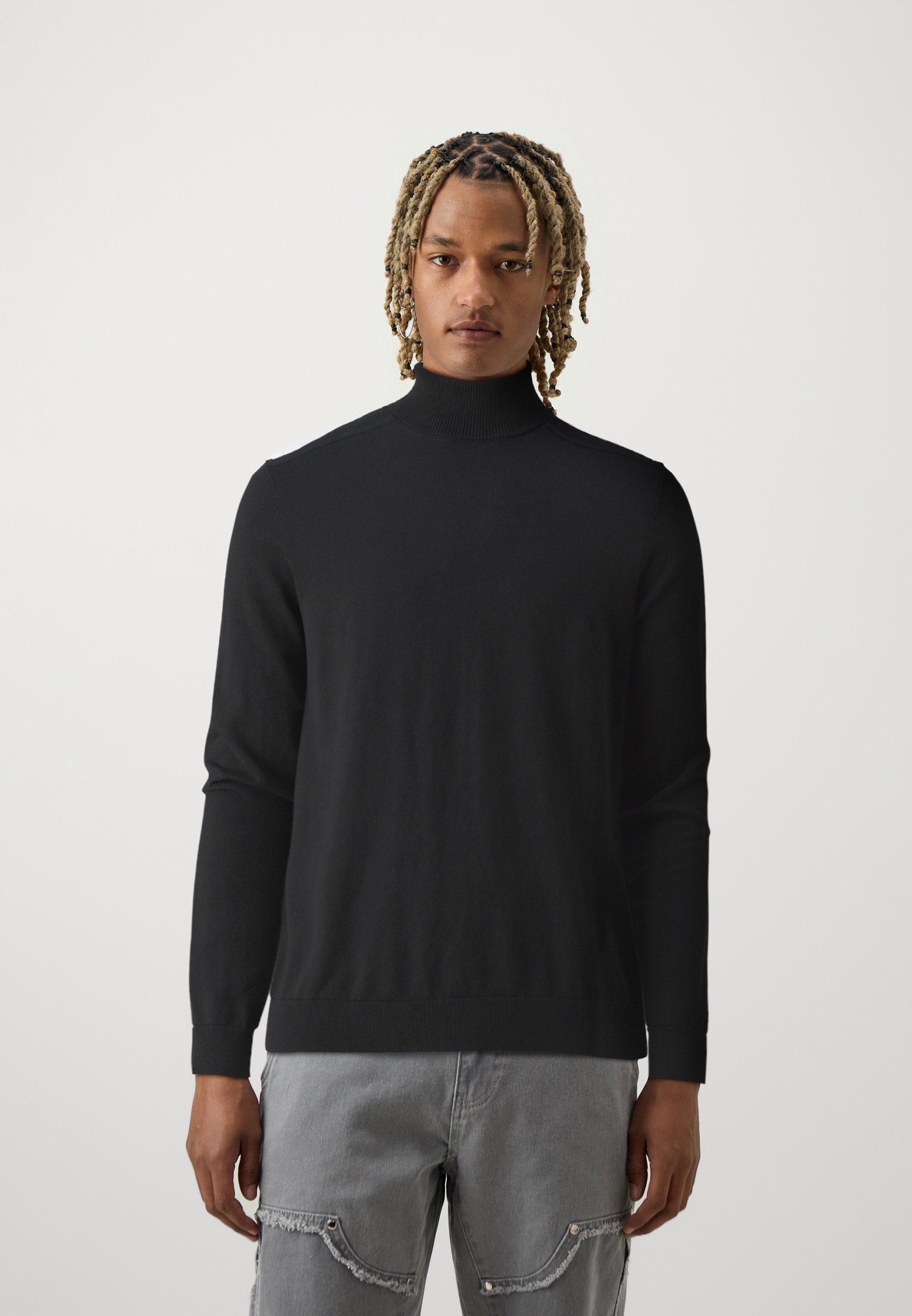 SLHBERG ROLL NECK NOOS - Svetr - black