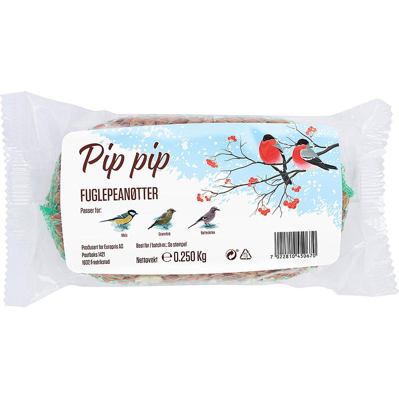 Pip-pip Birds Peanøtter 250 g