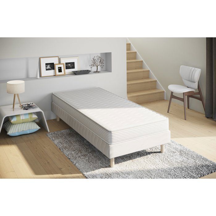 Base de cama + colchón 90x190x15cm