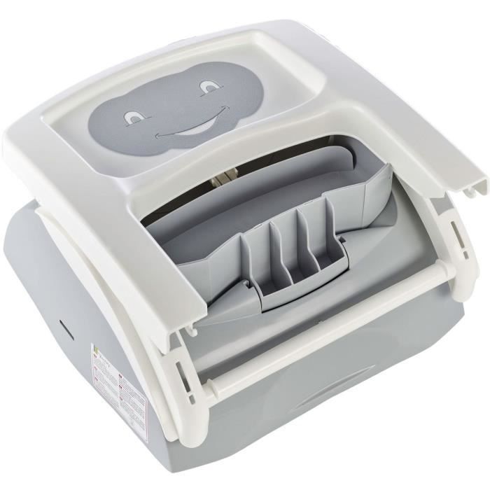 Seggiolino rialzato 2 in 1 THERMOBABY, grigio affascinante