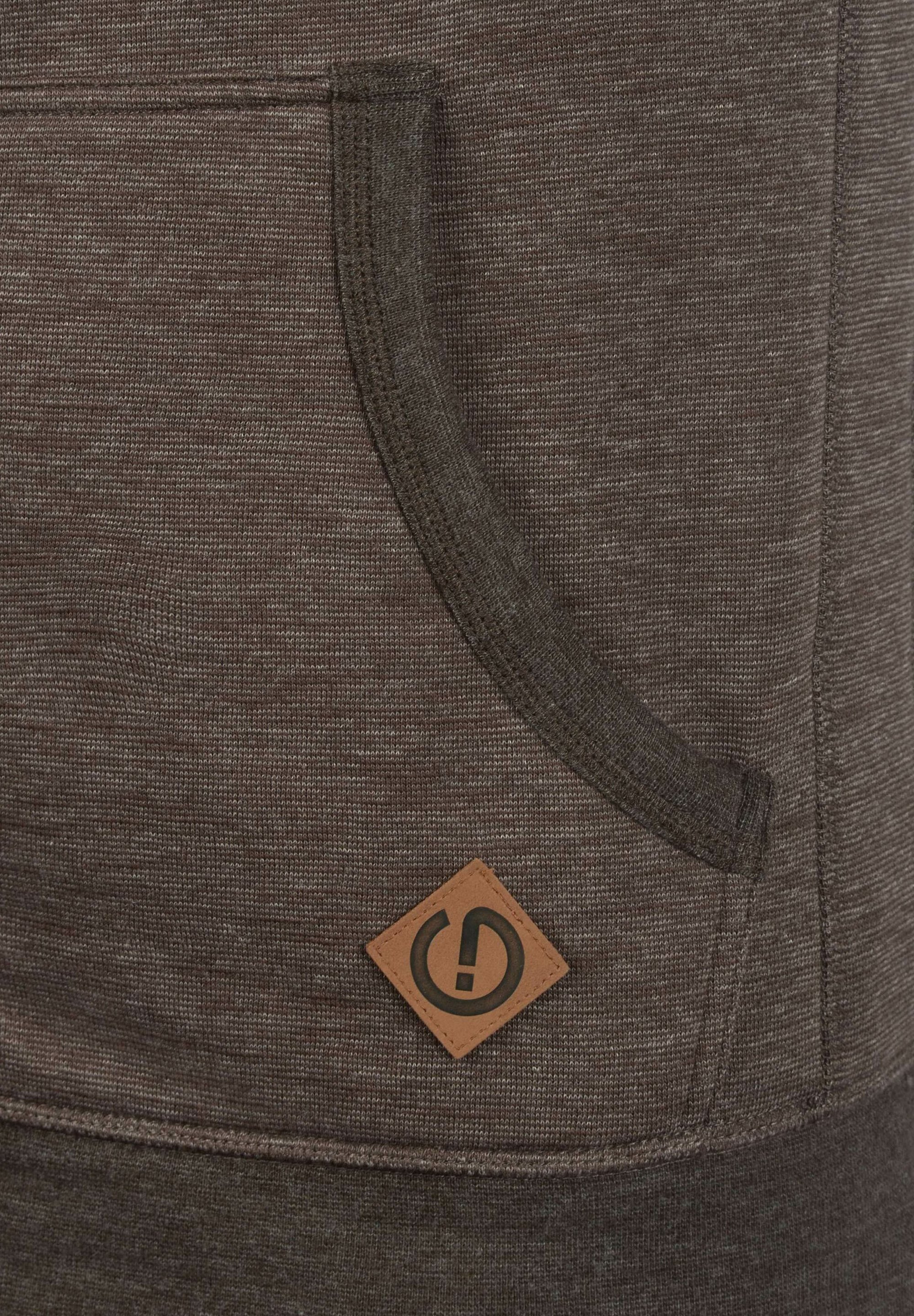 Sweat-shirt zippé SDVITU uni - marron foncé