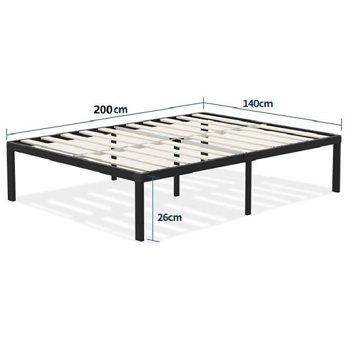 Conjunto de colchón de 140x200cm + base de cama + edredón + 2 almohadas - Espuma viscoelástica - Tamaño doble