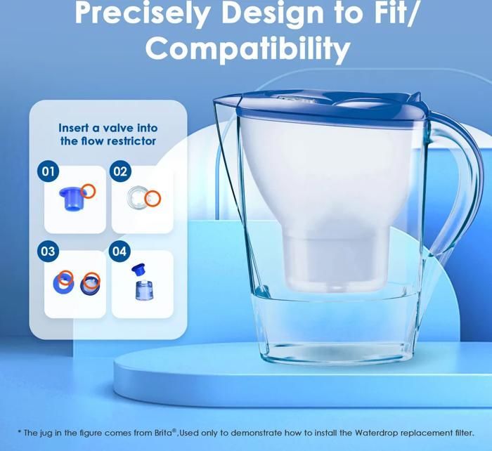 Waterdrop TÜV SÜD, NSF-zertifizierte Filterkartusche, Ersatz für Brita Maxtra+, Style, Merella Cool, Mavea Elemaris XL (8)