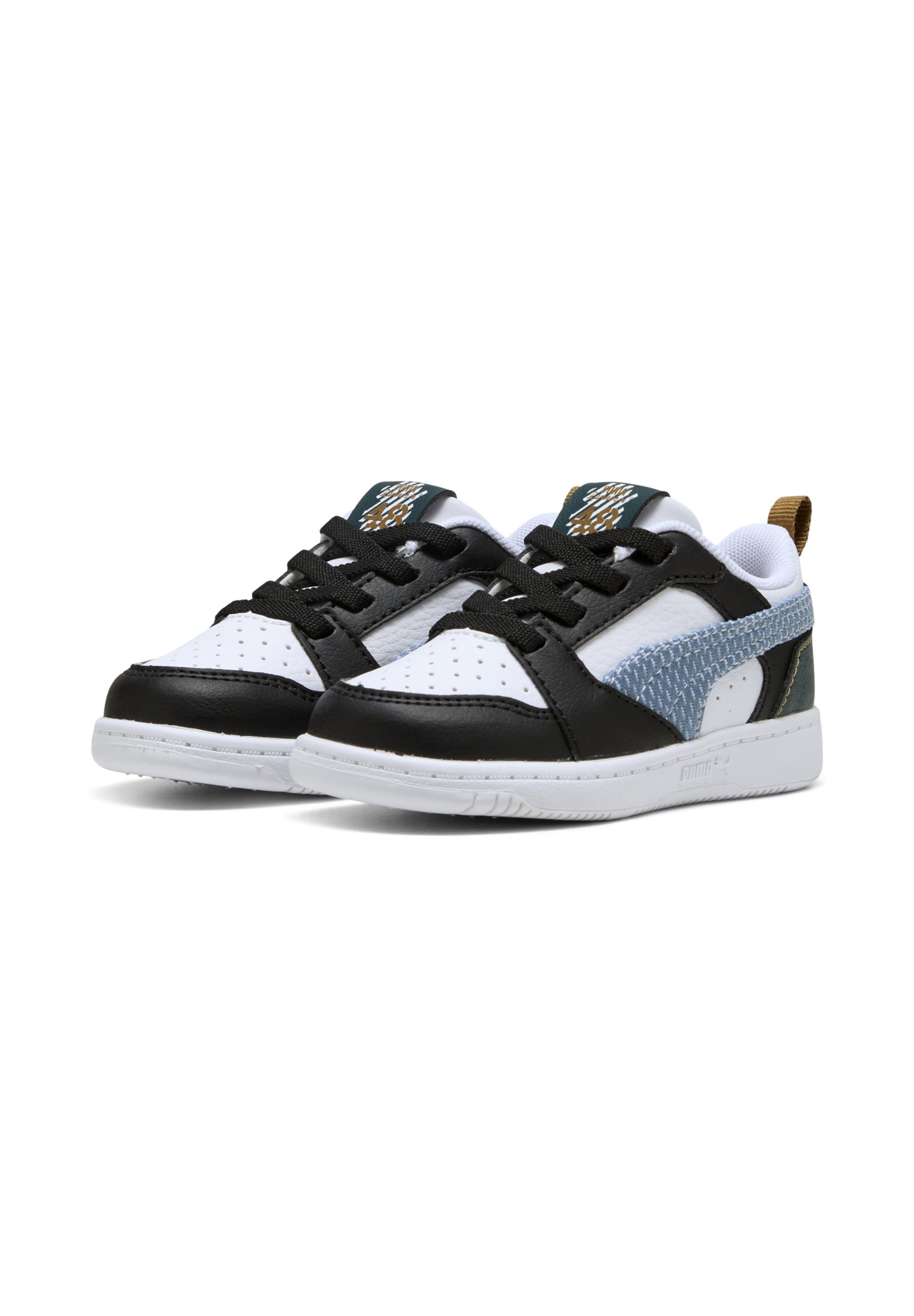 Scarpe da ginnastica Puma REBOUND FUN - Scarpe per bambini - nero/haute tropic/verde terra
