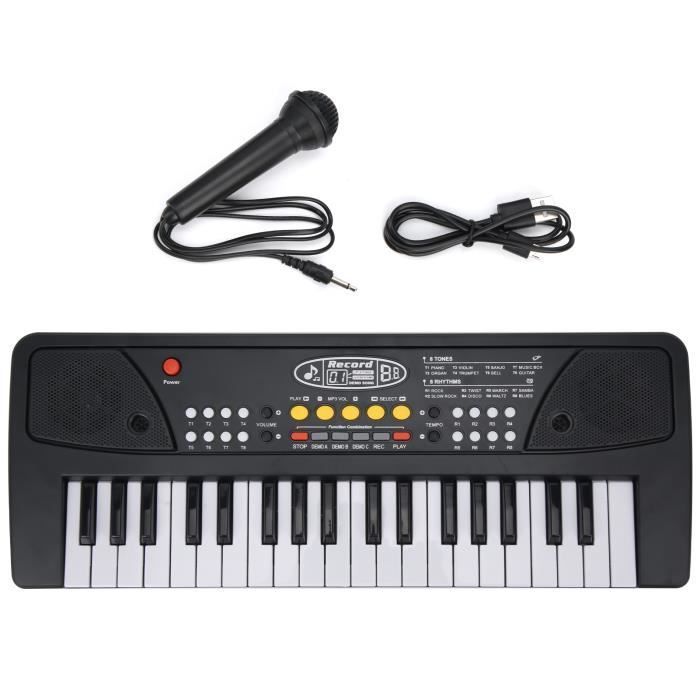 VINGVO 37 touches de piano électronique Fournitures d'instruments de musique de clavier multifonction pour enfants BF-430A2