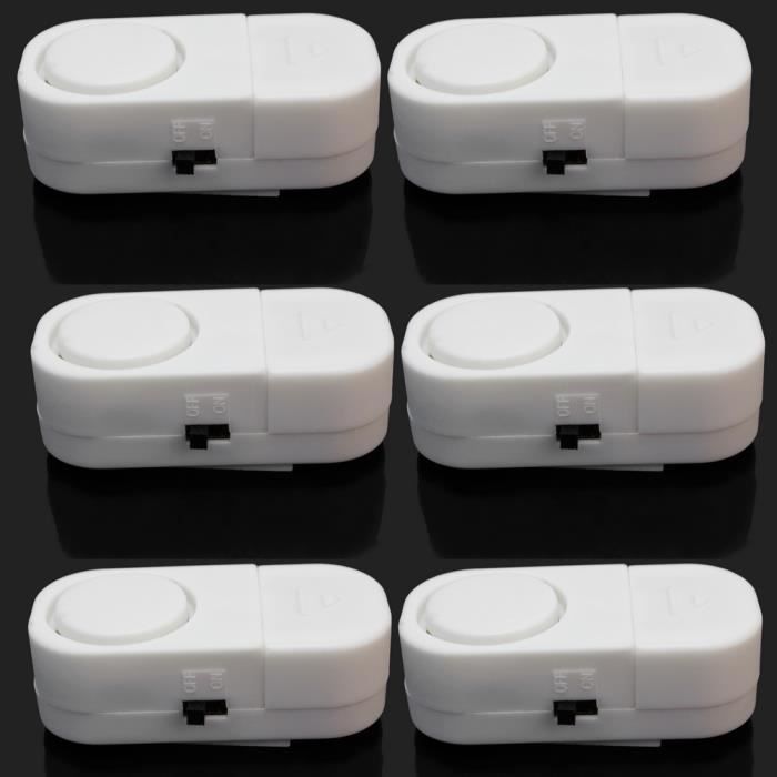 6 Sets Wireless Magnetic Door and Window Security Alarm Anti-Theft Sensors